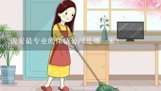 西安最专业的保洁公司是哪1家?